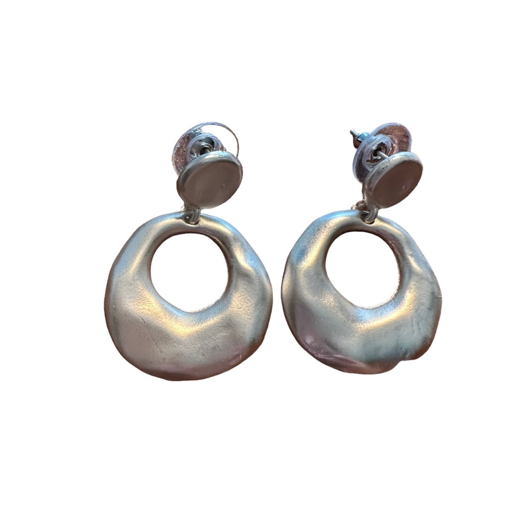 Boho Style Imperfectly Round Geometric Drop Earrings